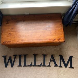 Pottery Barn Kids “WILLIAM” Name Letters